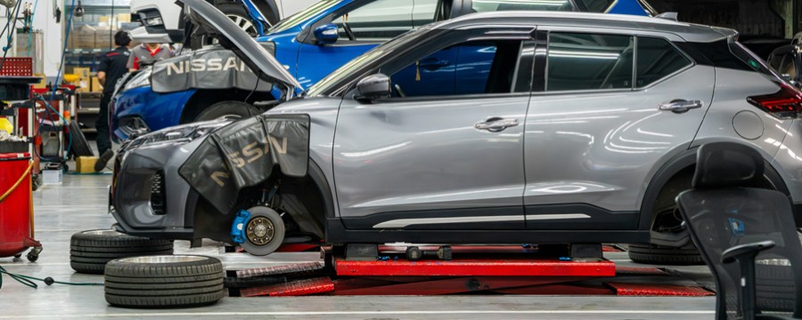 Dashboard zur Auslastung im Autohaus